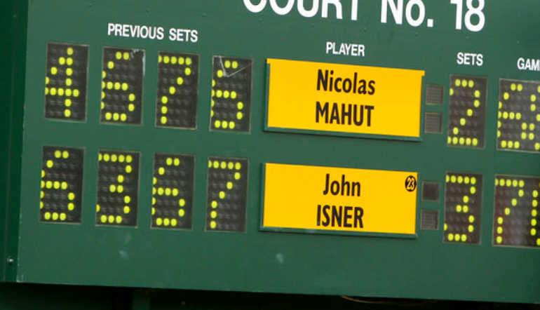 Qué significa en tenis el tercer número de un tie break que va entre  paréntesis