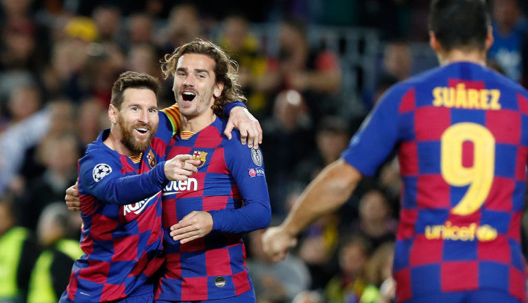 Messi, Griezmann y Suarez, goleadores del FC Barcelona