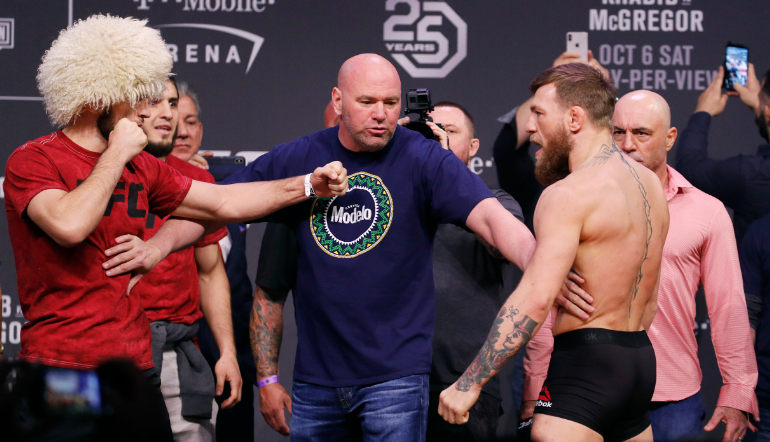 Dana White UFC 229 en el año 2018 en Las Vegas