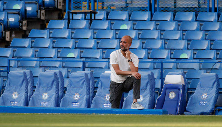 Pep Guardiola entrenador del Manchester City