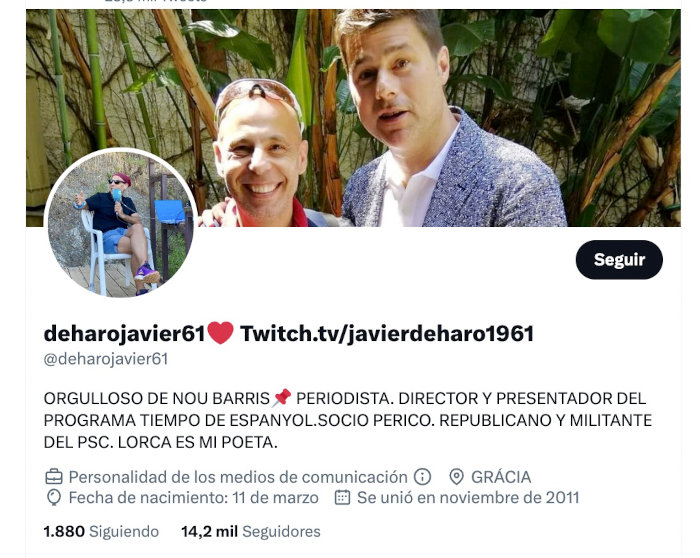 Javier de Haro Twitter