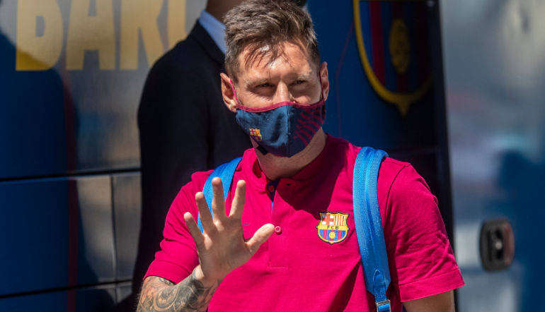 Adios de Messi del Barcelona 
