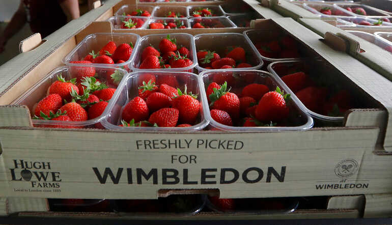 Las fresas de Wimbledon