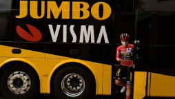 Roglic del equipo Jumbo-Visma.