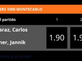 Alcaraz vs Sinner Final Montecarlo 2026